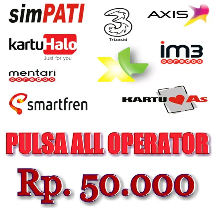 Jual 50.000 All Operator Pulsa All Operator JStore | VCGamers