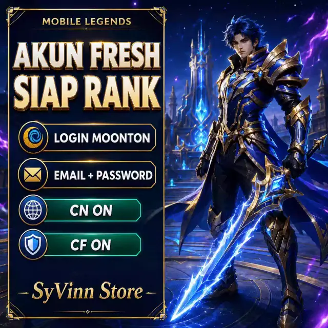 Jual Akun Fresh Siap Rank Mobile Legends SyVinn Store | VCGamers