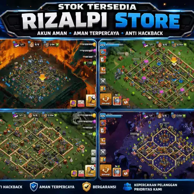 Jual Town hall 10 Clash of Clans Rizalpi Store | VCGamers
