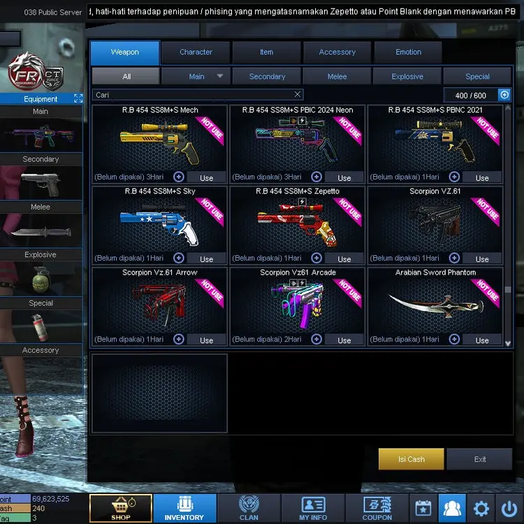 Jual Bintang 1 Point Blank Beyond Limits PROJECK | VCGamers