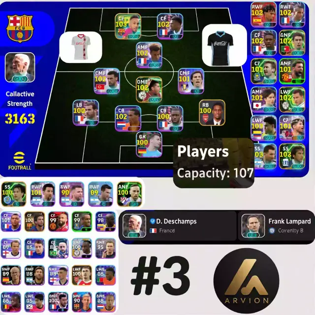 Jual Akun efotball strength 3000+ eFootball Mobile ARVION | VCGamers