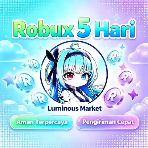 Jual 2.500 Robux (5Hari) Roblox Luminous Market | VCGamers