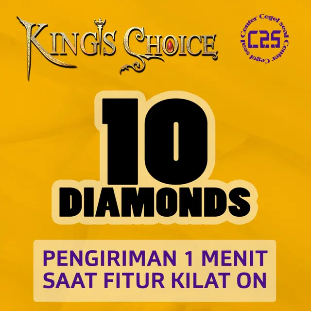 Jual 10 Diamonds Kings Choice Center Cegel Seal | VCGamers