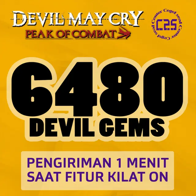 Jual 6.480 Devil Gems Devil May Cry Peak of Combat Center Cegel Seal | VCGamers