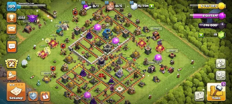 Jual akun coc TH12 Clash of Clans ShibaShop | VCGamers