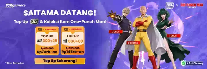 SAITAMA DATANG! TOP UP SEKARANG!