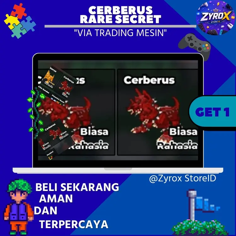 Jual Cerberus || Rare Secret Steal A Brainrot - Roblox Zyrox Store ID | VCGamers