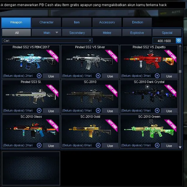 Jual Bintang 1 Point Blank Beyond Limits PROJECK | VCGamers