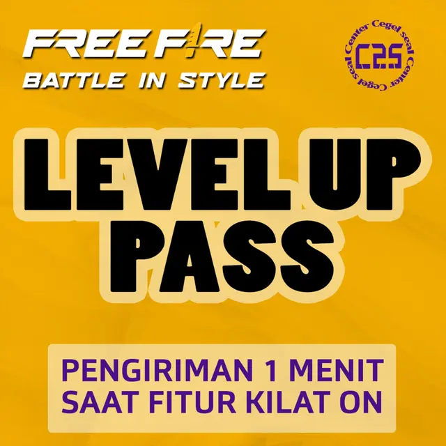 Jual Level Up Pass Free Fire Center Cegel Seal | VCGamers