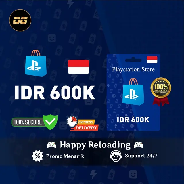 Jual IDR 600.000 PlayStation Network (PSN) degamingstore | VCGamers