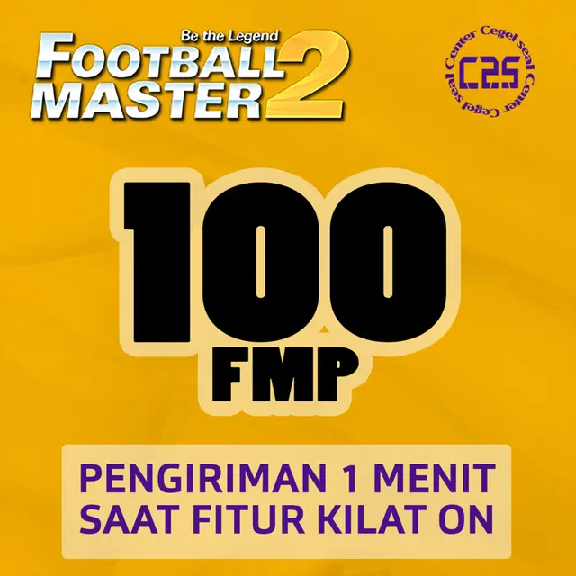 Jual 100 FMP Football Master 2 Center Cegel Seal | VCGamers