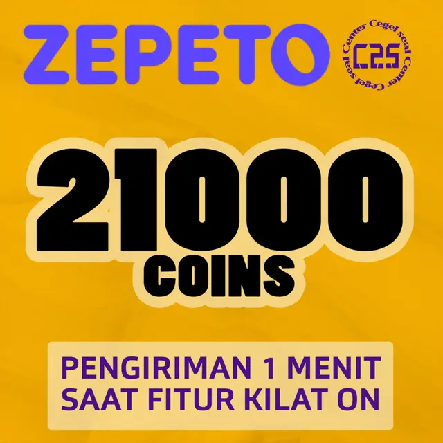 Jual 21000 Coins Zepeto Center Cegel Seal | VCGamers
