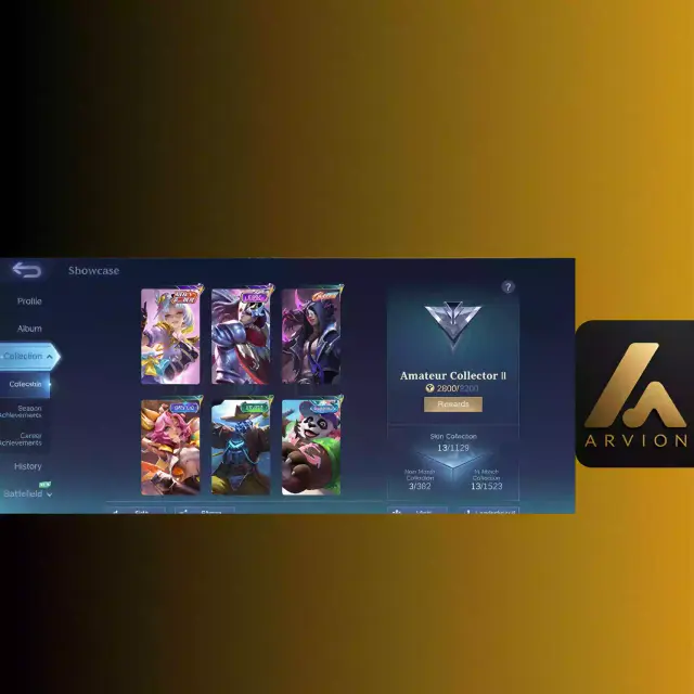 Jual Akun Murah Mobile Legends ARVION | VCGamers