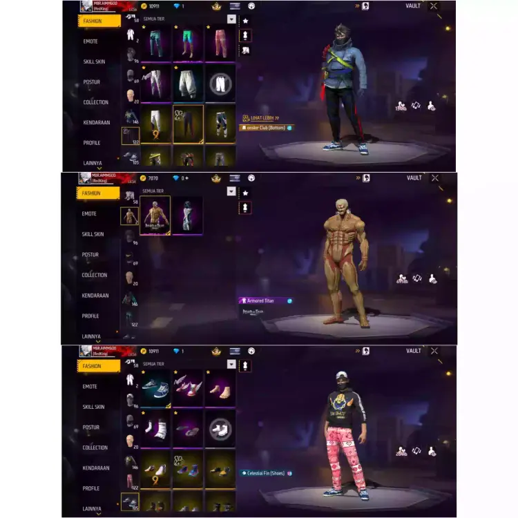 Jual AKUN FREE FIRE GRADE B Free Fire Lumbostore | VCGamers