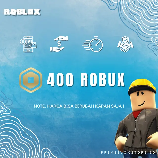 Jual 400 Robux Roblox Primebloxstore.ID | VCGamers