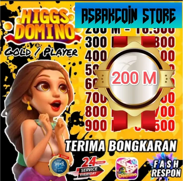 Jual 200M Koin Emas-D Higgs Games Island ASBAKCOIN STORE | VCGamers