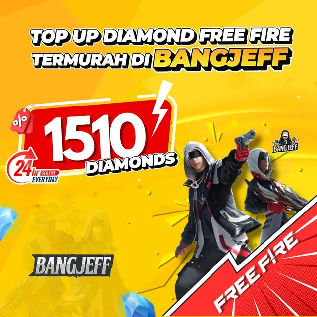 Jual 1510 Diamonds Free Fire BANGJEFF | VCGamers