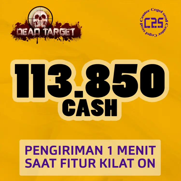 Jual 113.850 CASH Dead Target Zombie Center Cegel Seal | VCGamers