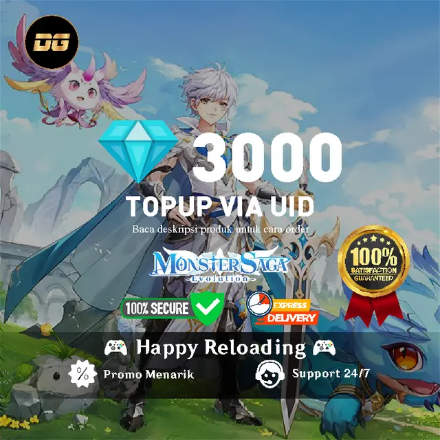 Jual 3.000 Diamond Monster Saga degamingstore | VCGamers