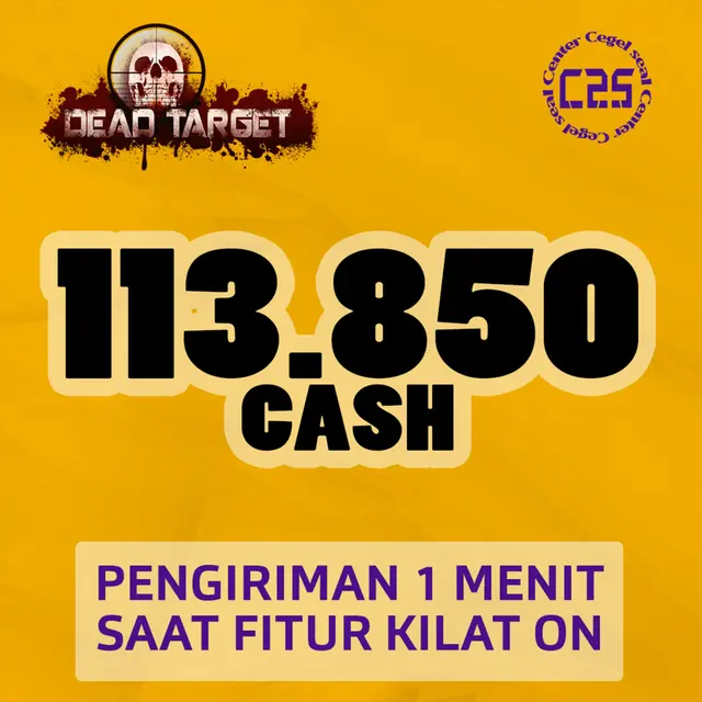 Jual 113.850 CASH Dead Target Zombie Center Cegel Seal | VCGamers