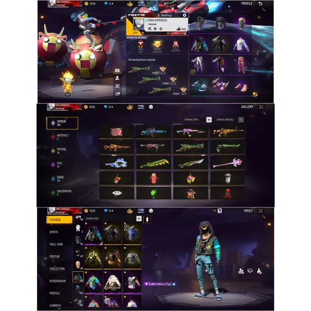 Jual AKUN FREE FIRE GRADE B Free Fire Lumbostore | VCGamers