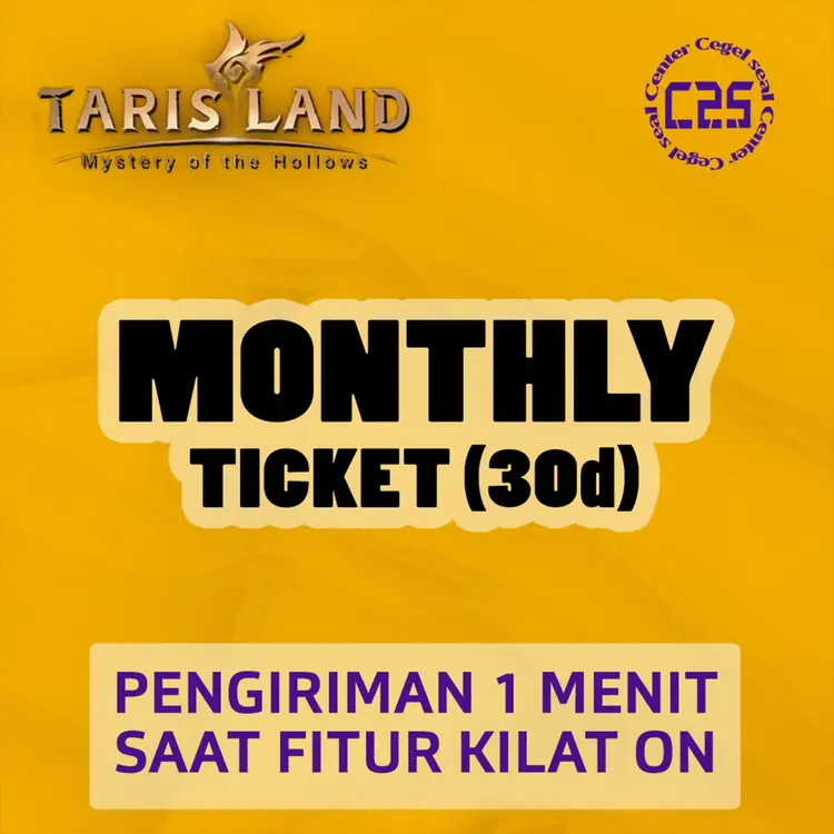 Jual Monthly Ticket(30d) Tarisland Center Cegel Seal | VCGamers