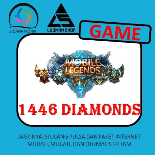Jual 1446 Diamonds Mobile Legends LUQMANSHOP | VCGamers