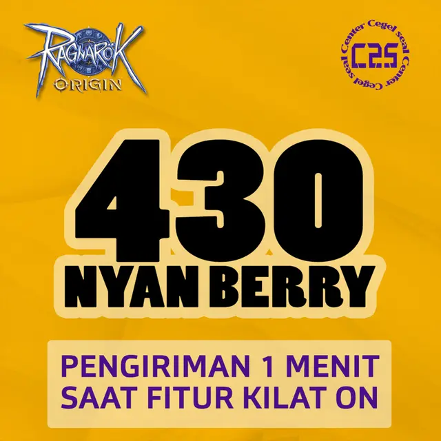 Jual 430 Nyan Berry Ragnarok Origin Global (Link) Center Cegel Seal | VCGamers