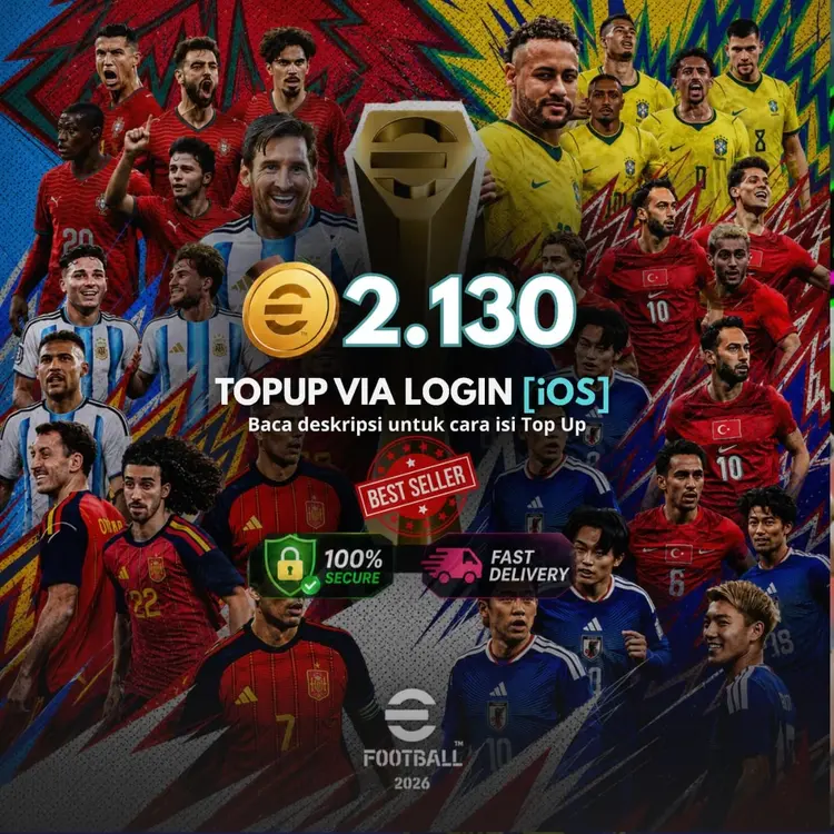 Jual 2.130 Coin (iOS Via Login) eFootball Mobile Hasan Gaming | VCGamers