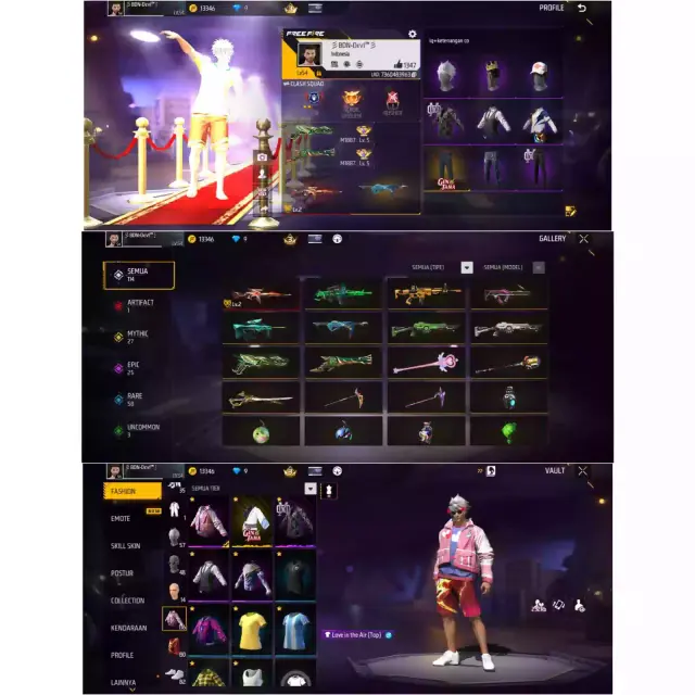Jual AKUN FREE FIRE GRADE B Free Fire Lumbostore | VCGamers