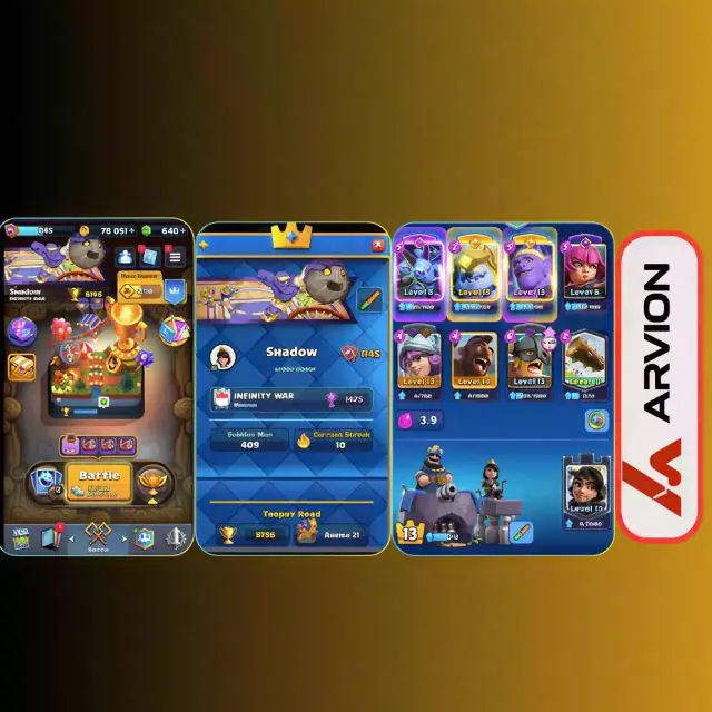 Jual Benteng Raja Level 13 Spek GG Clash Royale ARVION | VCGamers