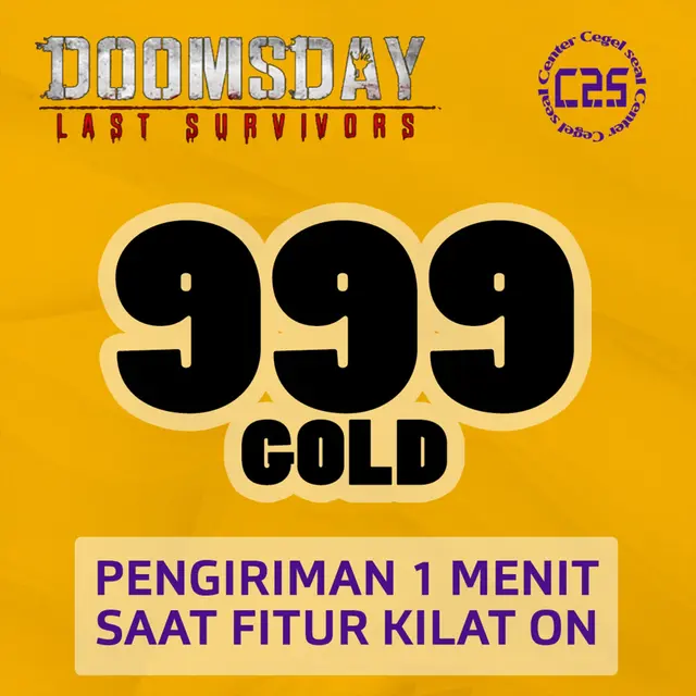 Jual 999 Gold Doomsday : Last Survivor Center Cegel Seal | VCGamers
