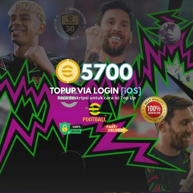 Jual 5.700 Coin (iOS Via Login) eFootball Mobile Hasan Gaming | VCGamers