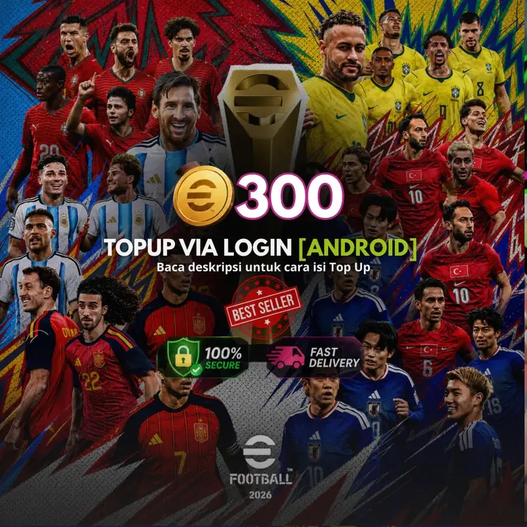 Jual 300 Coin (Android Via Login) eFootball Mobile Hasan Gaming | VCGamers