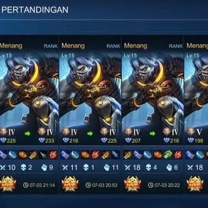 Jual Mythic Perbintang  Mobile Legends JASA JOKI BY GREGGY | VCGamers