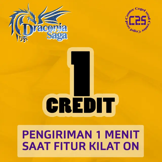 Jual 1 Credit Draconia Saga Center Cegel Seal | VCGamers