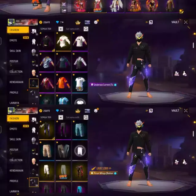 Jual AKUN FREE FIRE GRADE C Free Fire zakk_store30 | VCGamers