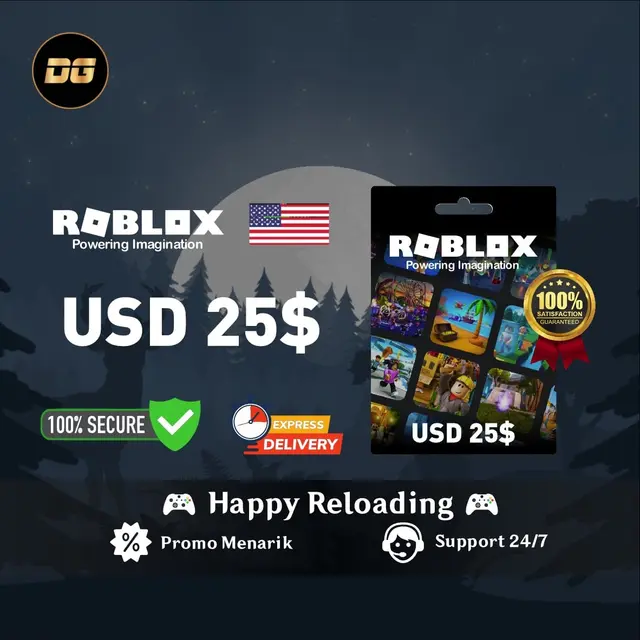 Jual Gift Card Roblox USD $25 Roblox degamingstore | VCGamers