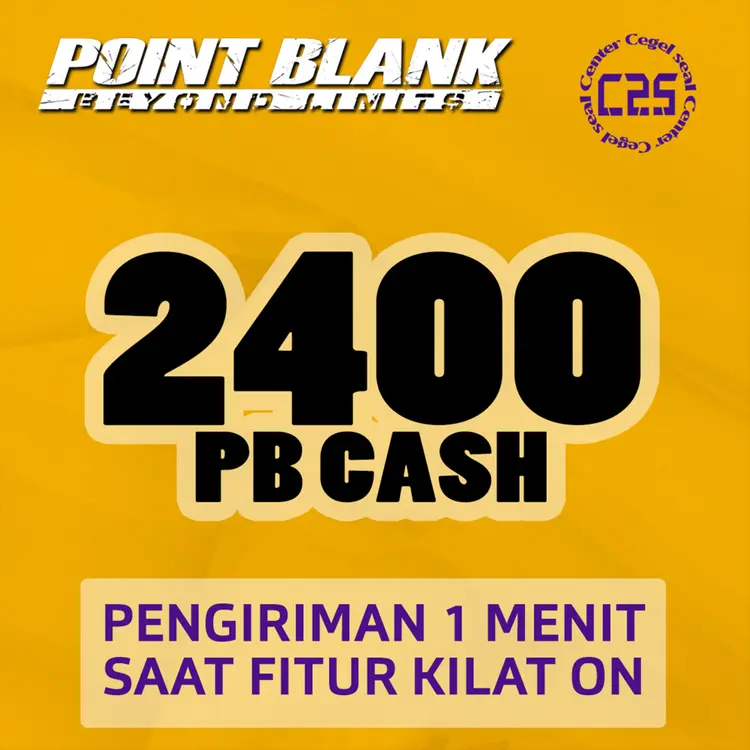Jual 2.400 PB Cash Point Blank Beyond Limits Center Cegel Seal | VCGamers