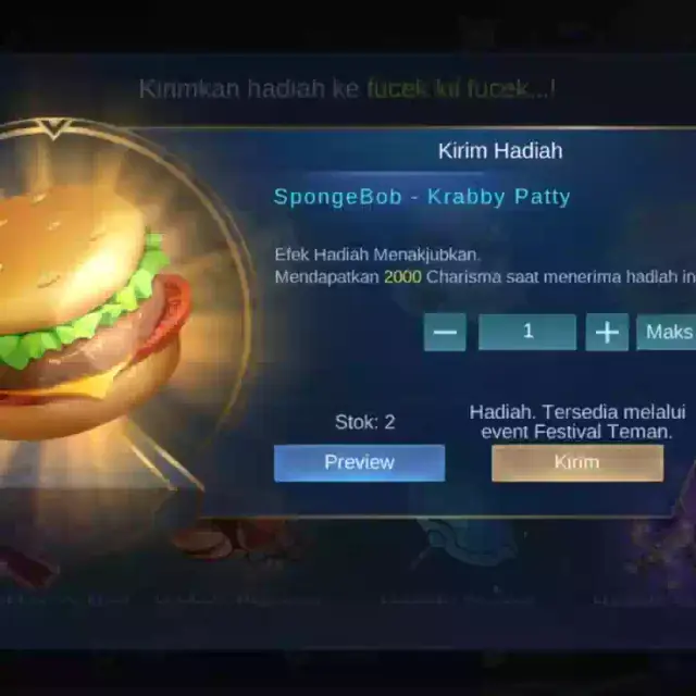 Jual Spongebob - Krabby Patty Mobile Legends dhenixp | VCGamers