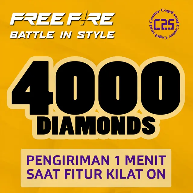 Jual 4.000 Diamonds Free Fire Center Cegel Seal | VCGamers