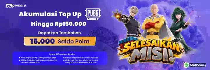 SAITAMA DATANG! TOP UP SEKARANG!
