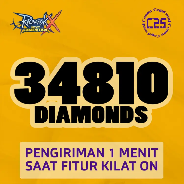 Jual 34.810 Diamonds Ragnarok X Next Generation Center Cegel Seal | VCGamers