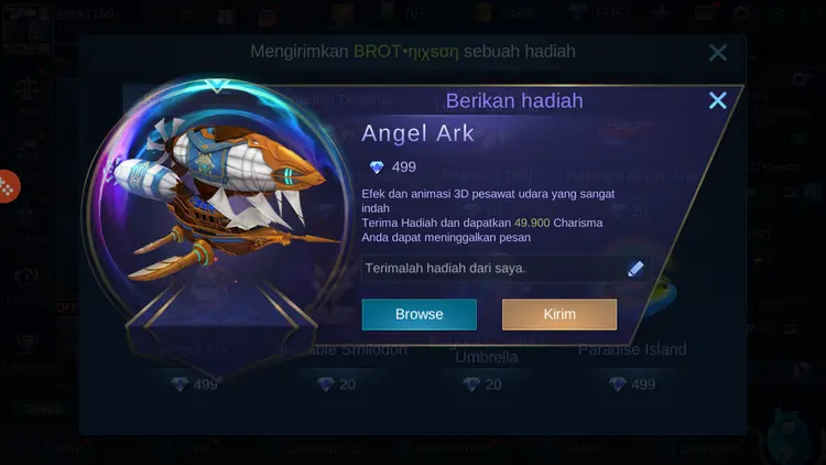 Jual Angel Ark Mobile Legends KALBAR GAME STORE | VCGamers