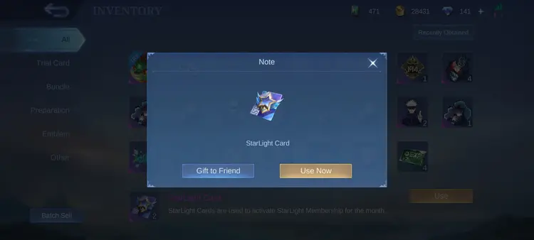 Jual Gift Skin Mobile Legends rivallhb | VCGamers