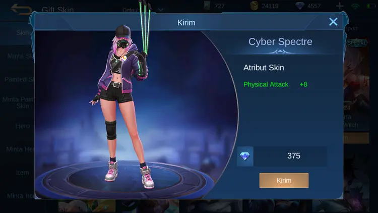 Jual Natalia Cyber Spectre Mobile Legends KALBAR GAME STORE | VCGamers