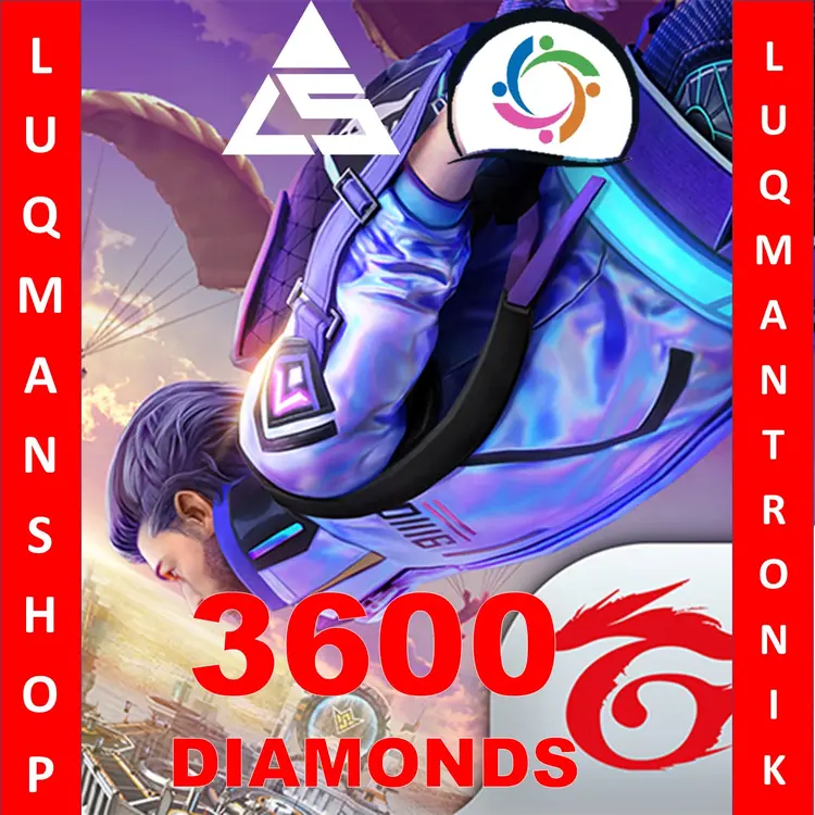 Jual 3600 Diamonds Free Fire LUQMANSHOP | VCGamers