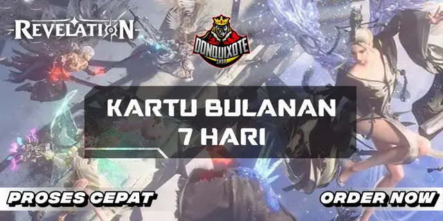 Jual Monthly Card (7 hari) Revelation Mobile Donquixoteshop | VCGamers