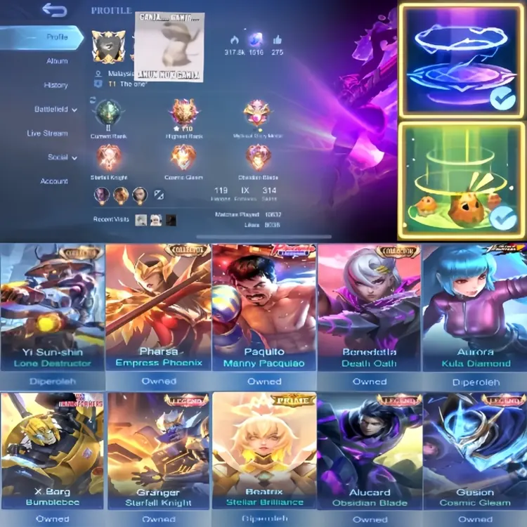 Jual ACC MOBILE LEGEND Mobile Legends SOUTHSIDE | VCGamers