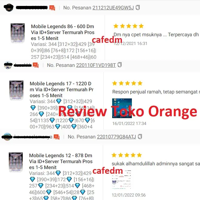 Jual 1.050 (937+113 Bonus) Mobile Legends CAFE DM | VCGamers